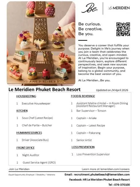 Various Position Meridien Phuket