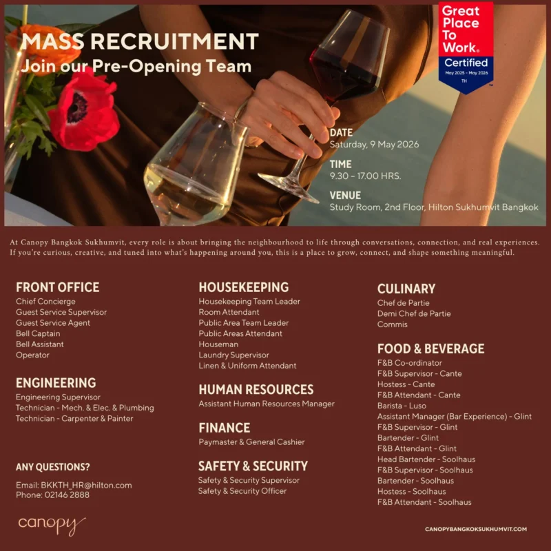 Jobs Fair Canopy Bkk