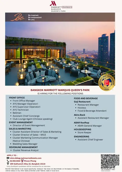 Various Position Marriott BKK