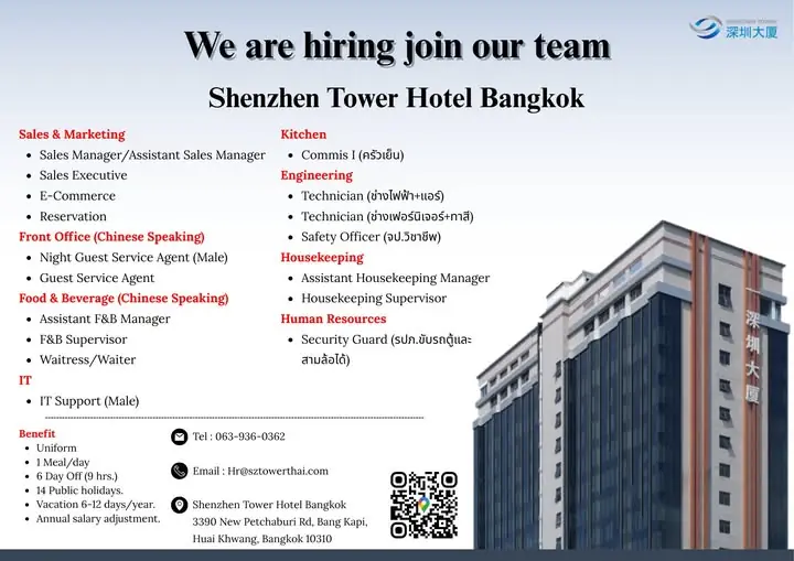 Various Position Shenzhen Tower Bkk