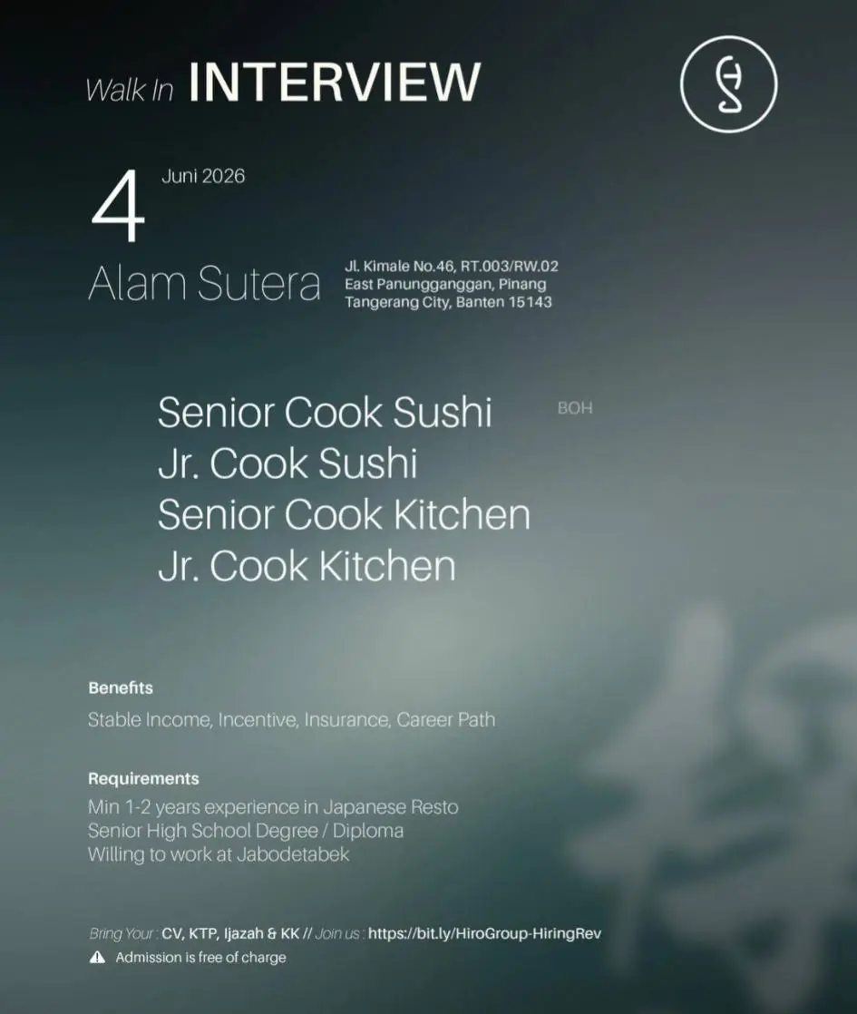 Various Position Alam Sutera 1