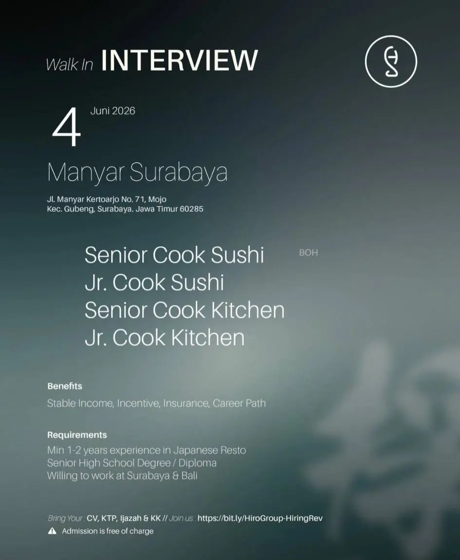 Various Position Alam Sutera 2