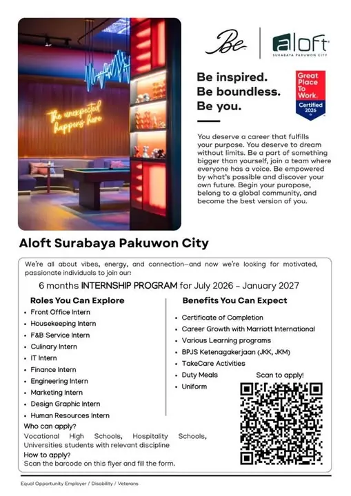 Internship Aloft Surabaya