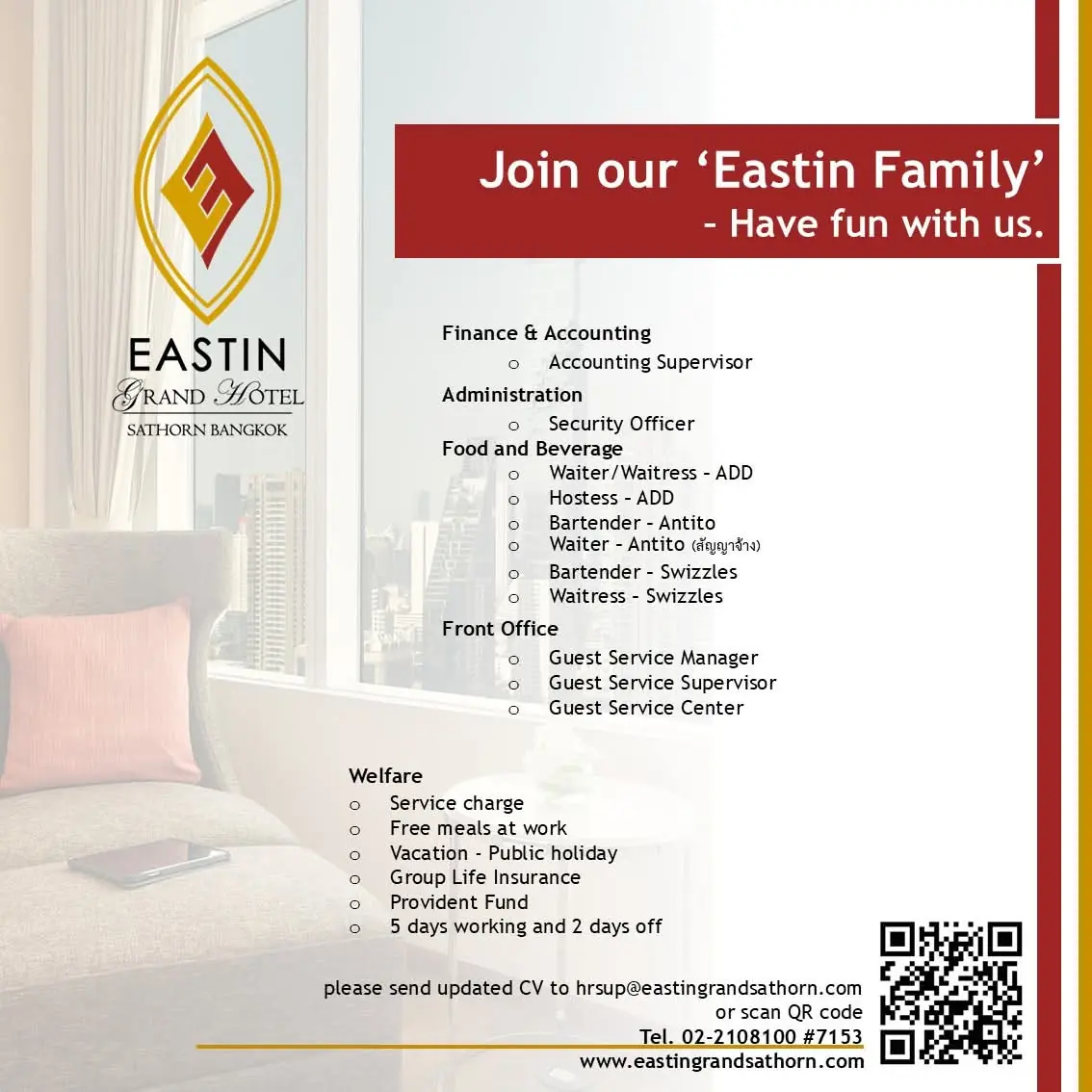 Various Position Eastin BKK