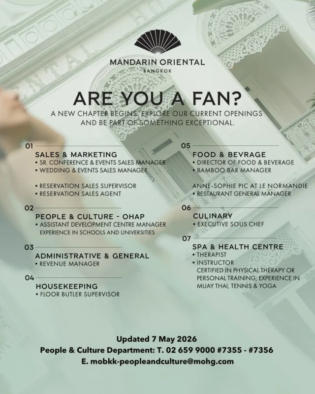 Various Position Mandarin BKK