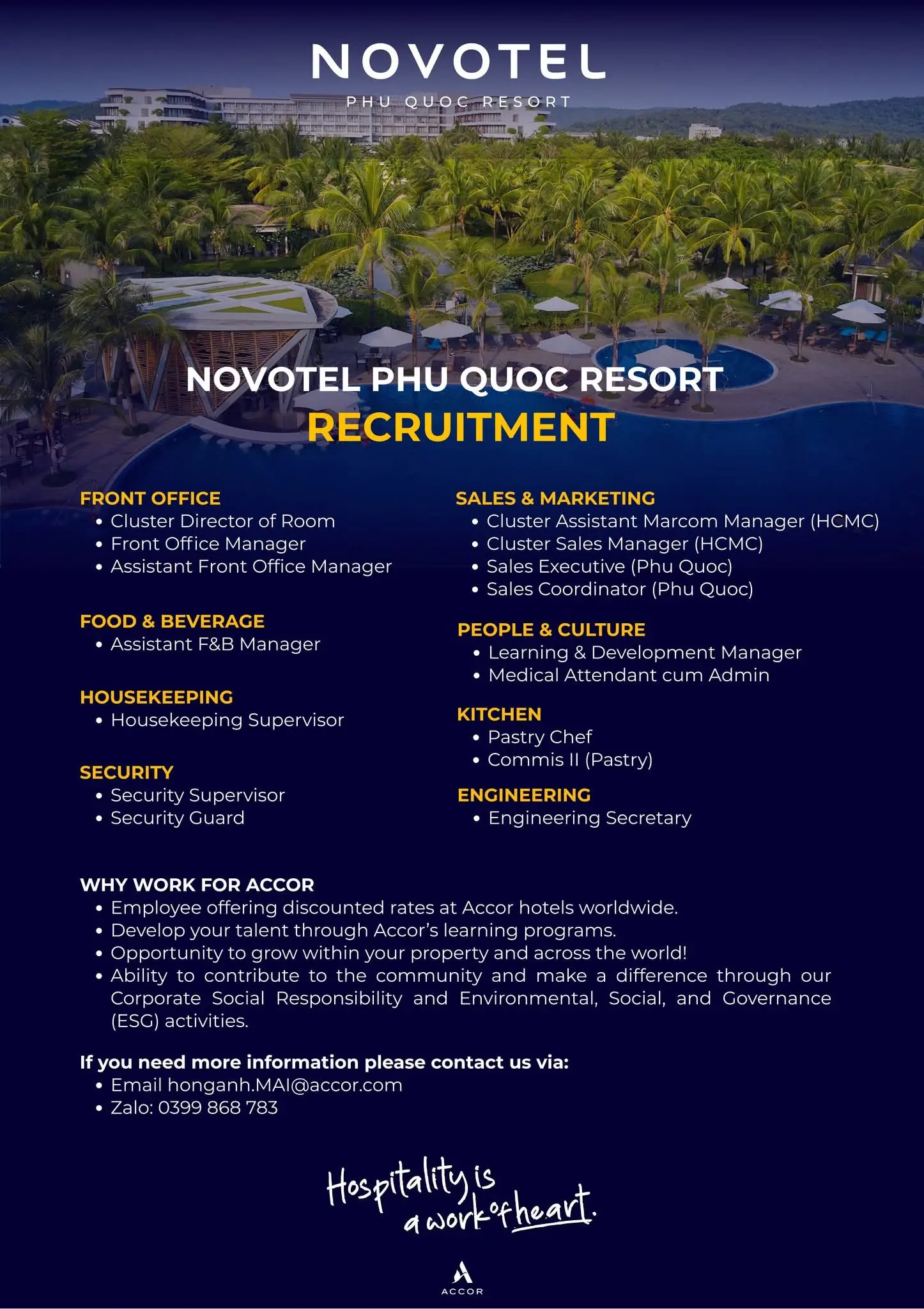 Various Position Novotel Phu Quoc