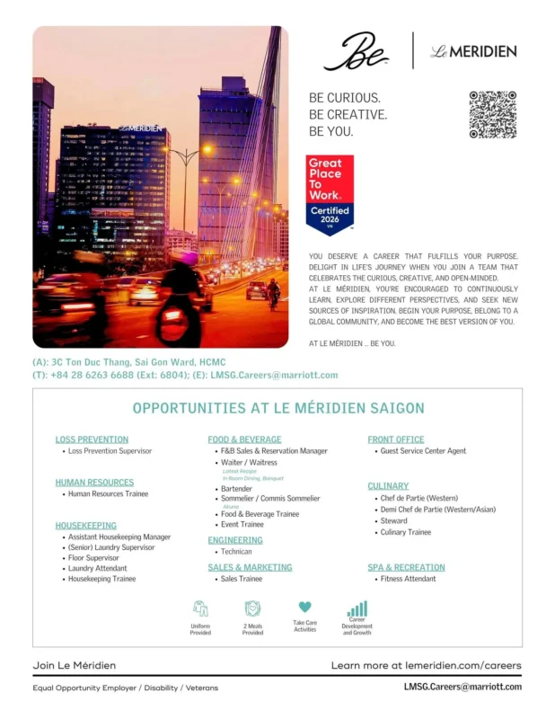 Various Position Meridien Saigon