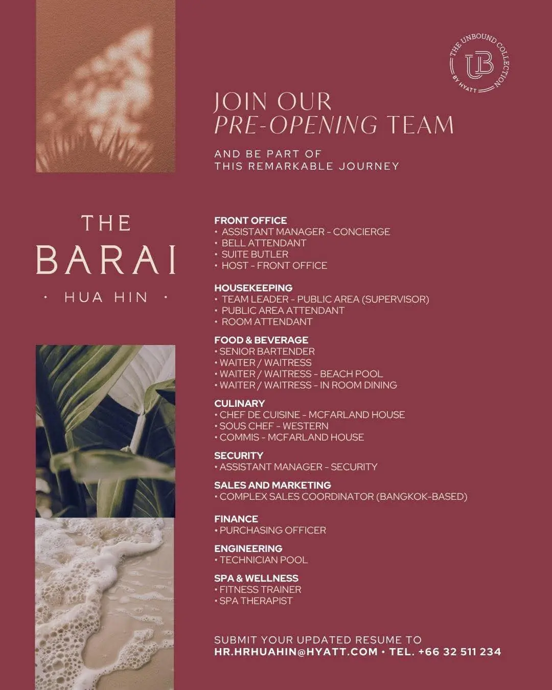 Various Position The Barai Hua Hin