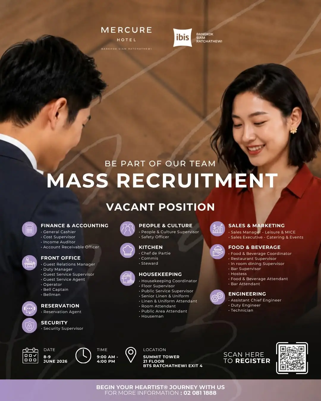 Jobs Fair Mercure  Bkk