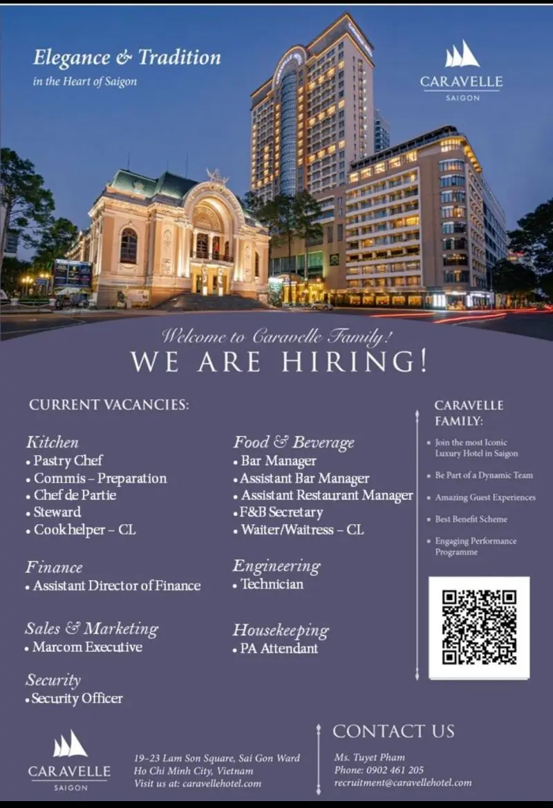 Various Position Caravelle Saigon