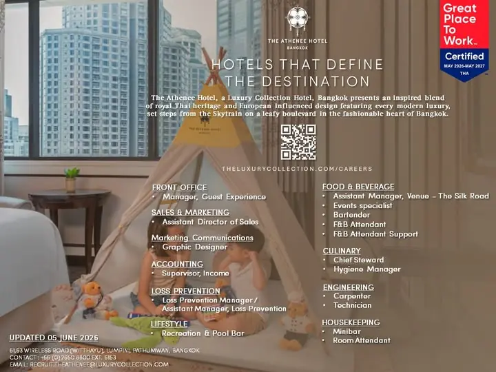 Various Position The Athenee BKK