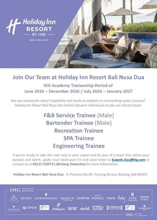 Internship Holiday Inn Bali