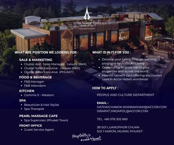 Various Position Accor Phuket