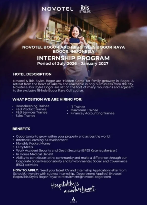 Internship Novotel Bogor