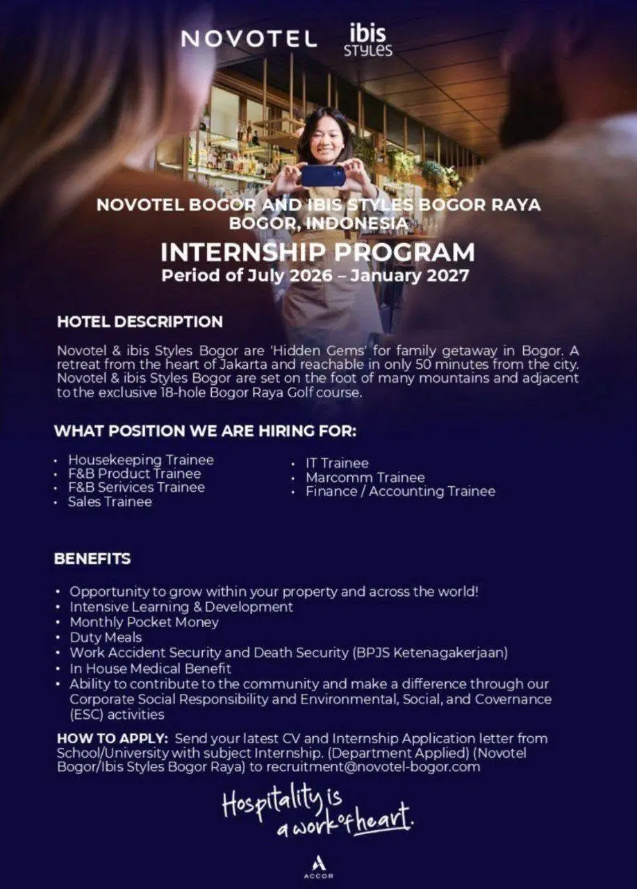 Internship Novotel Bogor