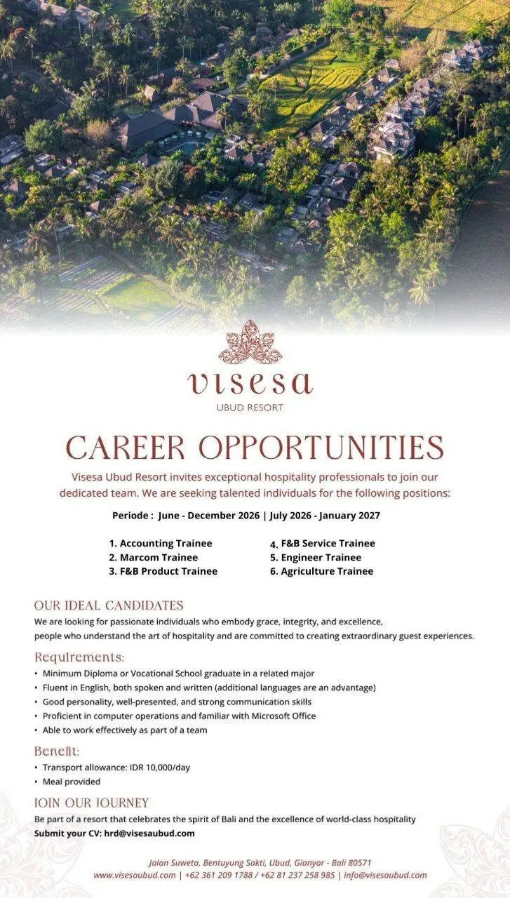 Internship Visesa Ubud