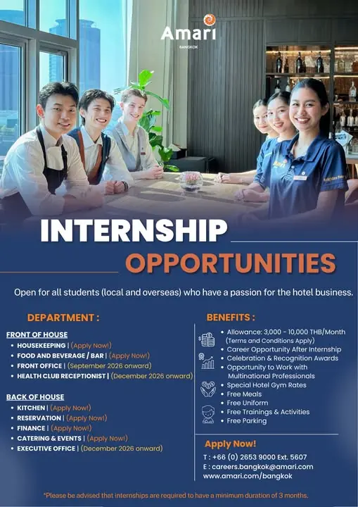 Internship Amari Bkk