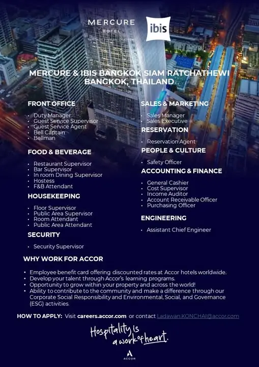 Various Position Mercure Bkk