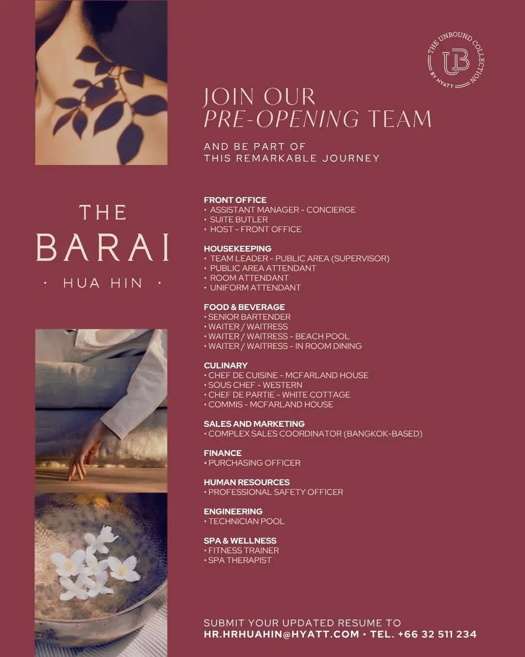 Various Position The Barai Hua Hin