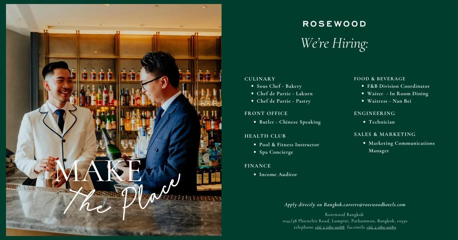 Various Position Rosewood Bkk