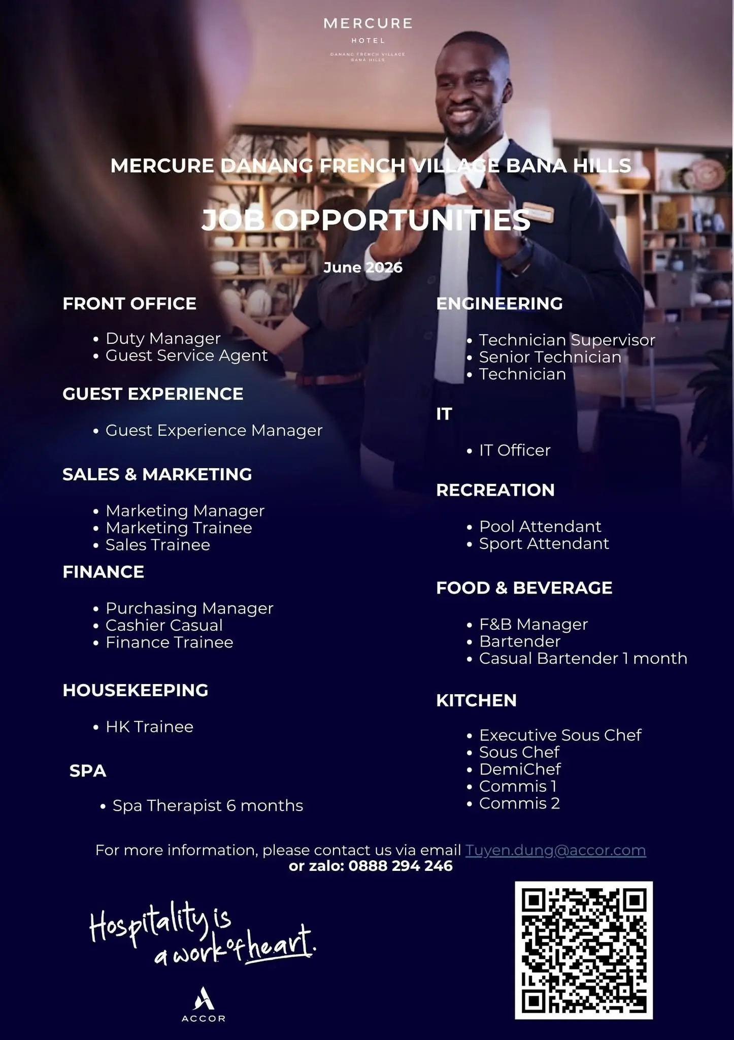 Various Position Mercure Danang
