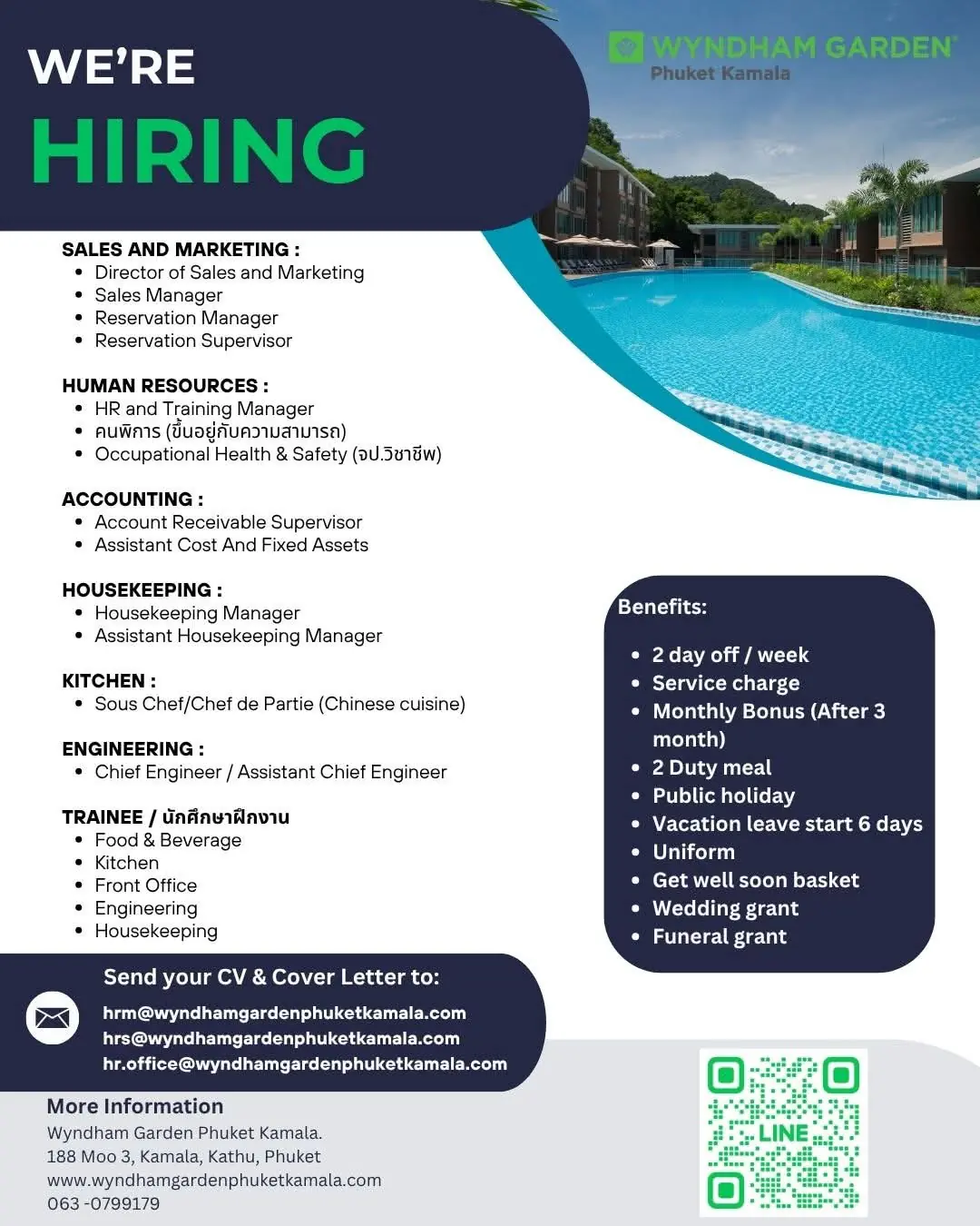 Various Position Wyndham Phuket