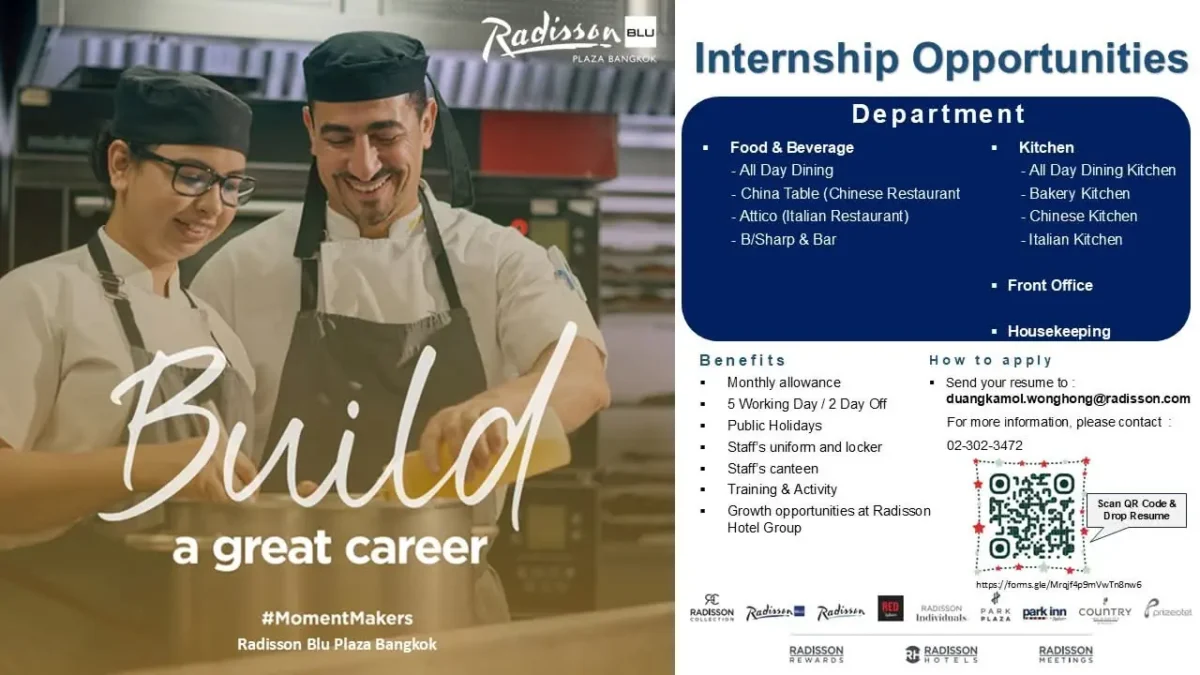 Internship Radisson Bkk