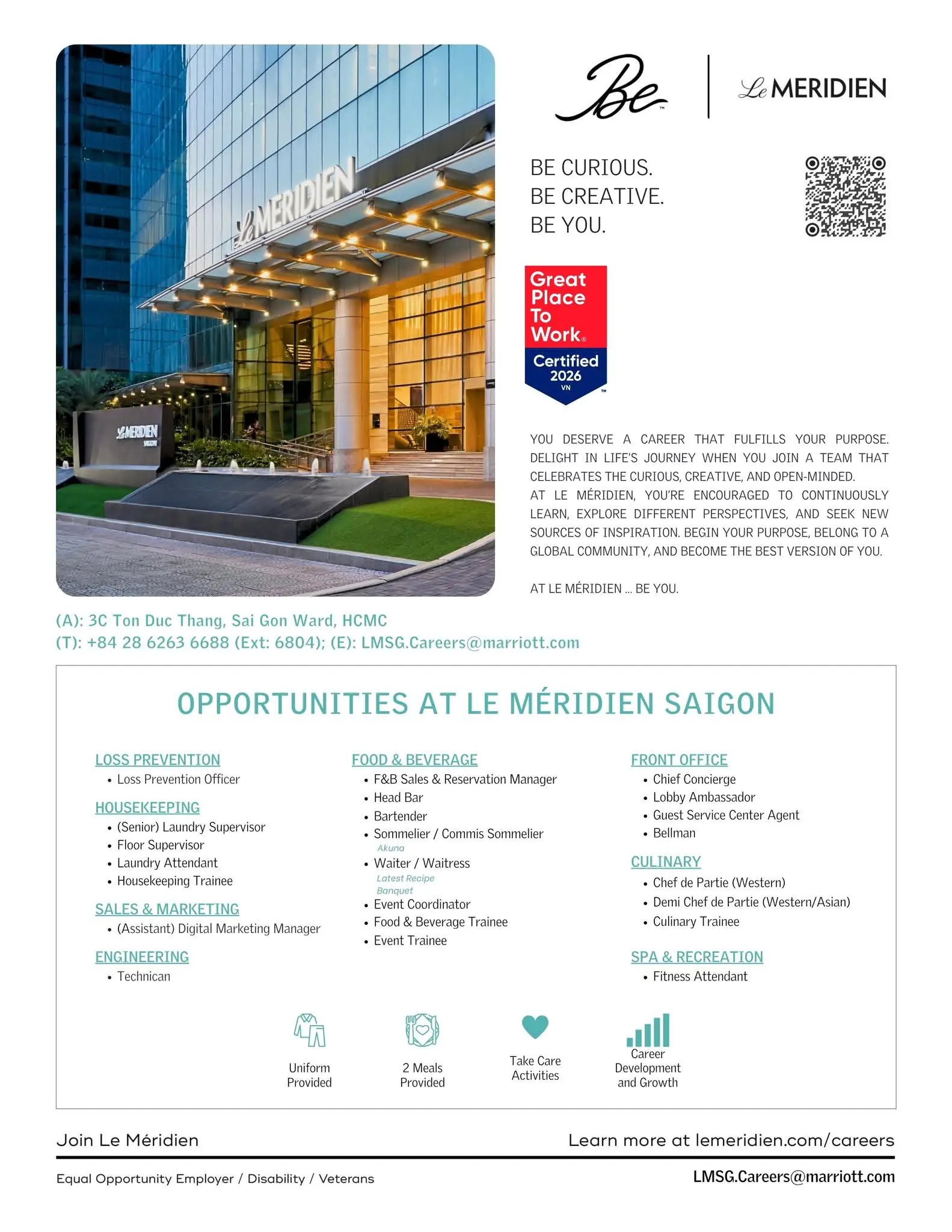 Various Position Meridien Saigon