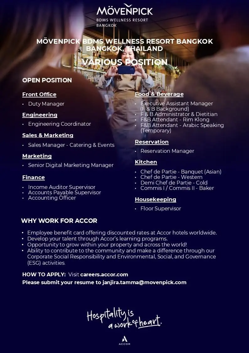 Various Position Movenpick Bkk