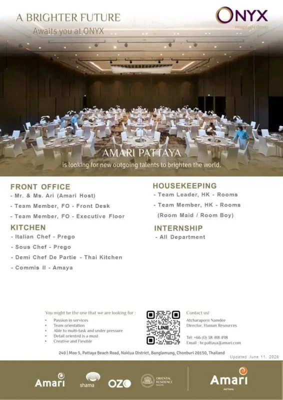 Internship Andaz Bkk