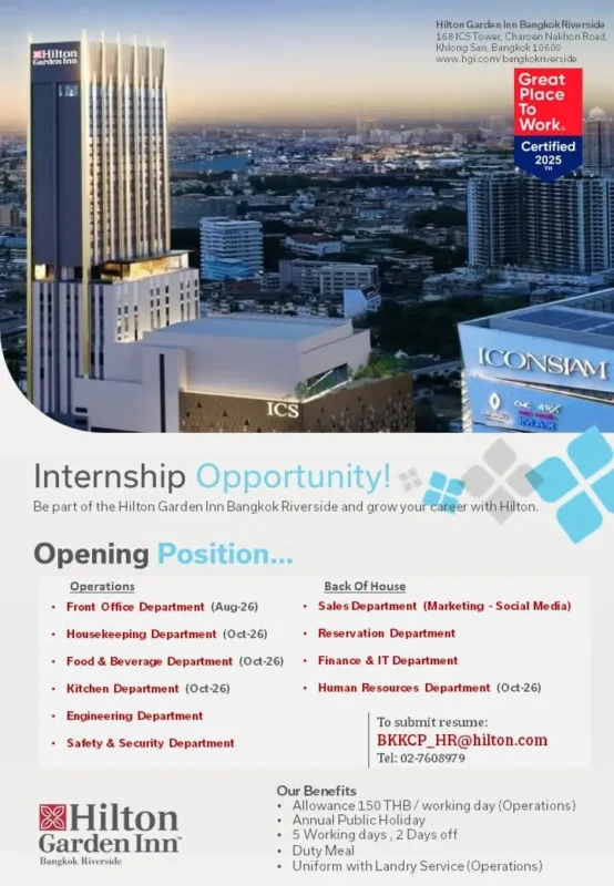 Internship Hilton Bkk