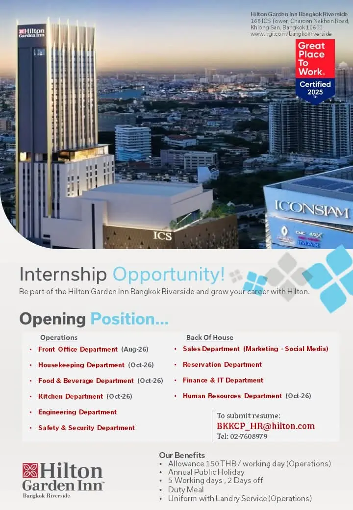 Internship Hilton Bkk