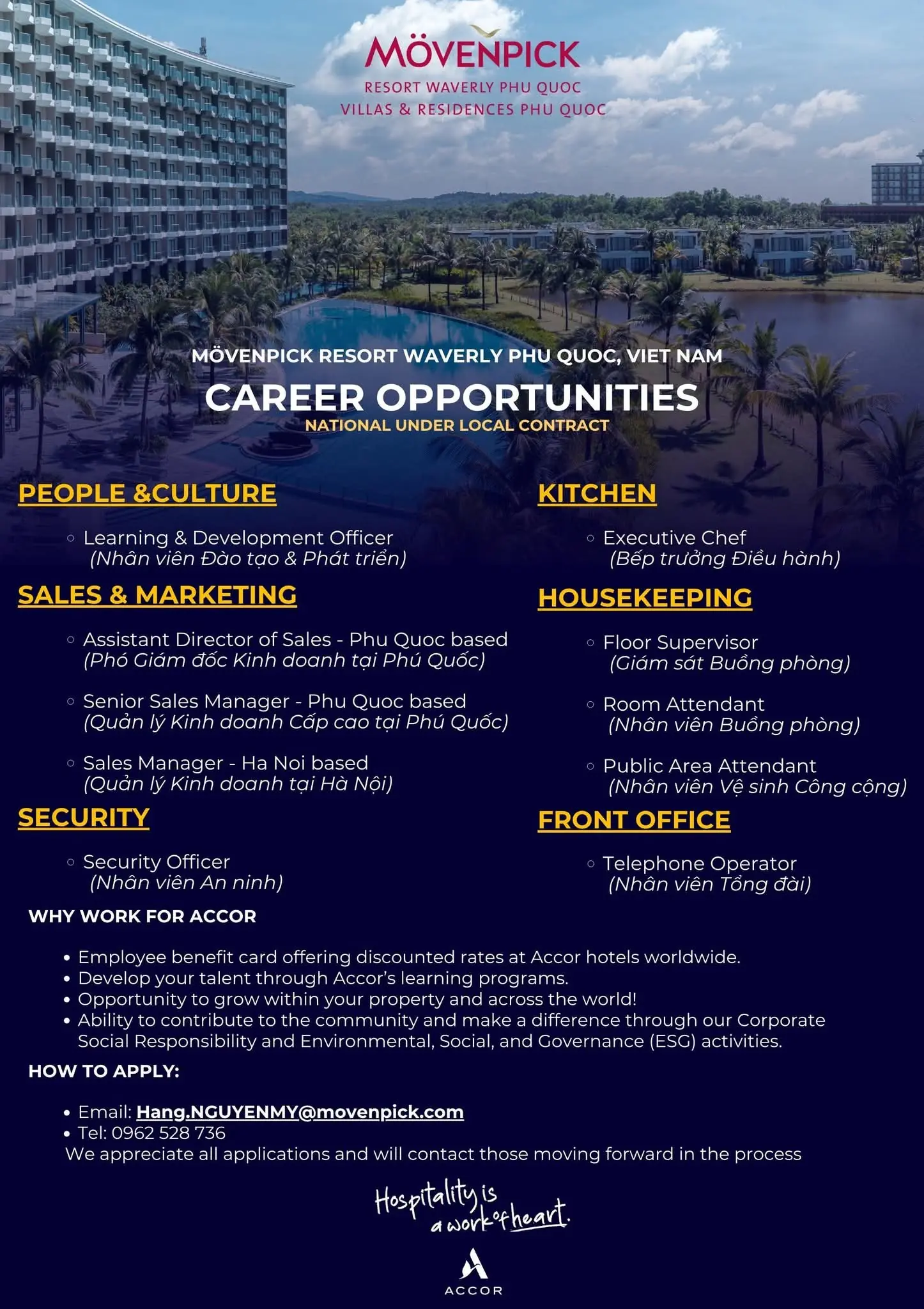 Various Position Movenpick Phu Quoc