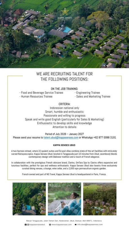 Internship Kappa Senses Ubud