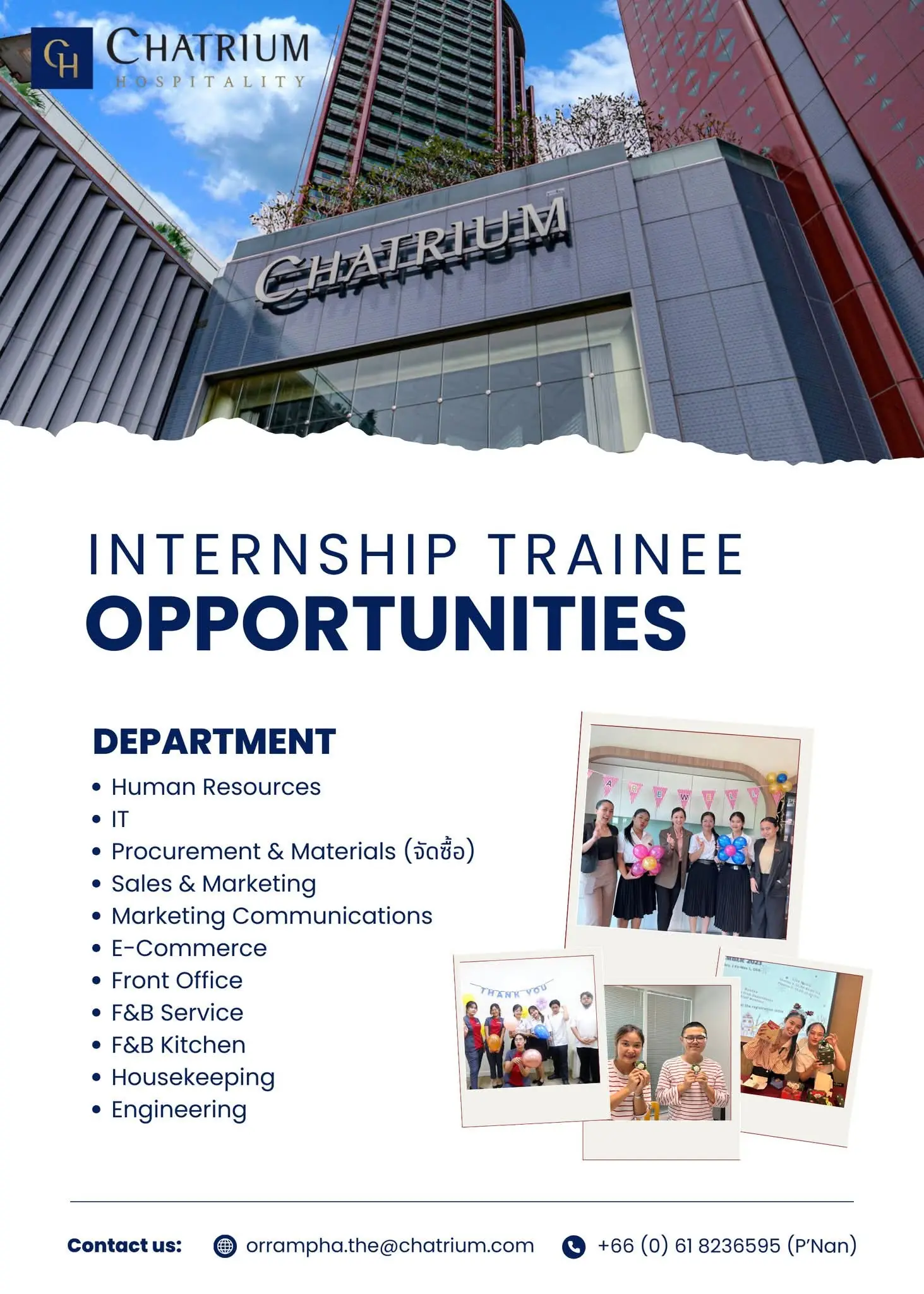 Internship Chatrium Thai