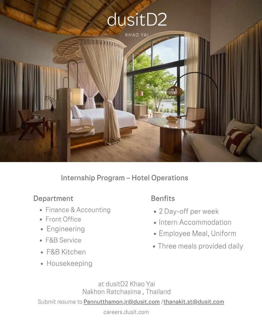 Internship Dusit Khao Yai