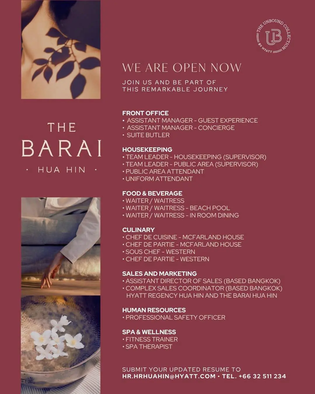 Various Position The Barai Hua Hin