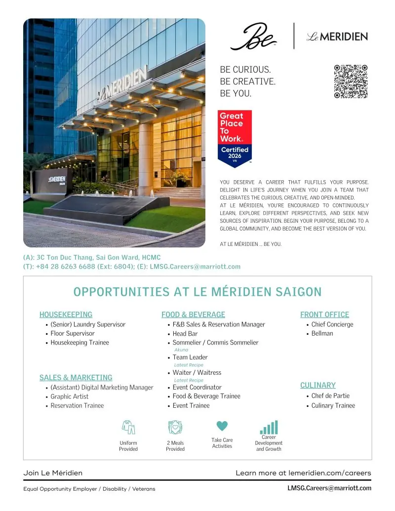 Various Position Meridien Saigon