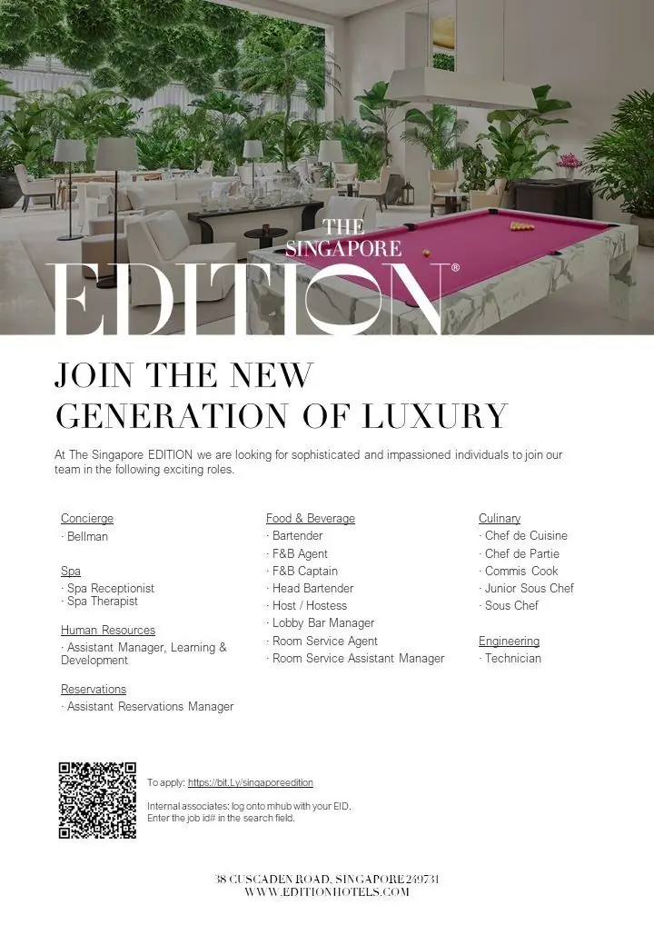 Various Position Edition Singapore