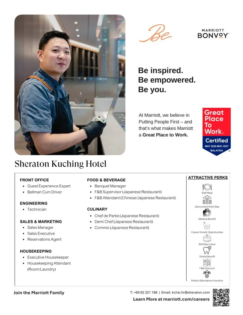 Various Position Sheraton Kuching