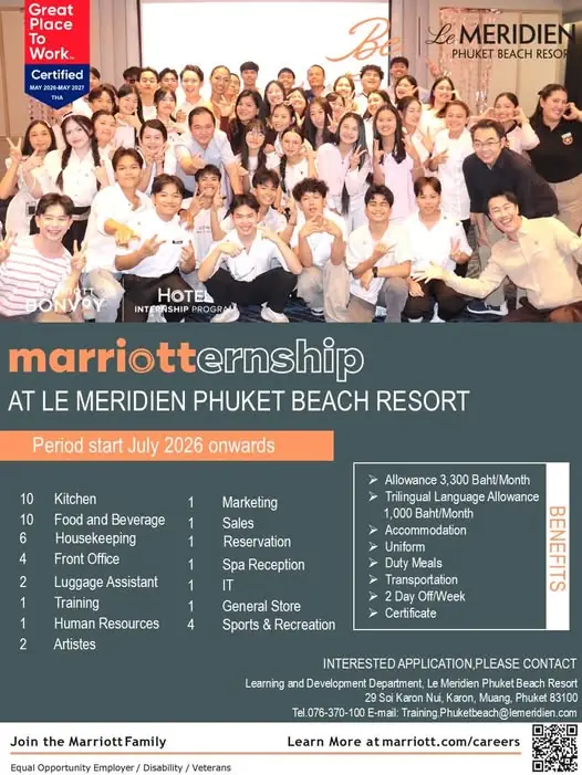 Internship Meridien Phuket
