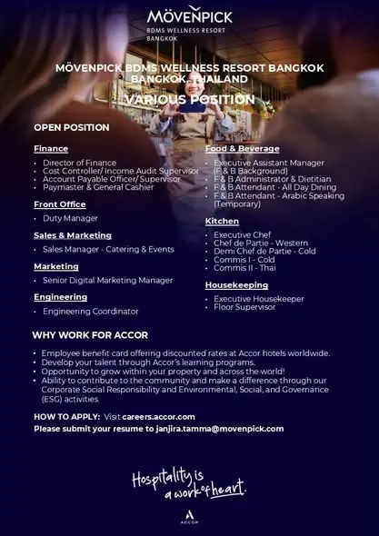 Various Position Movenpick BKK