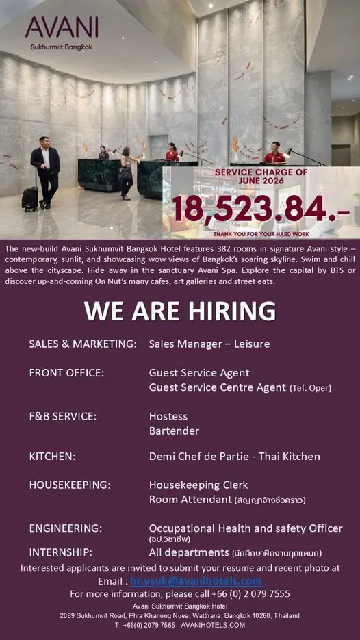 Various Position Avani Bkk
