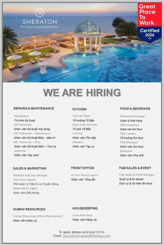 Various Position Sheraton Phu Quoc