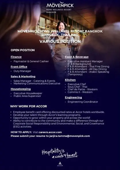 Internship Movenpick Bkk