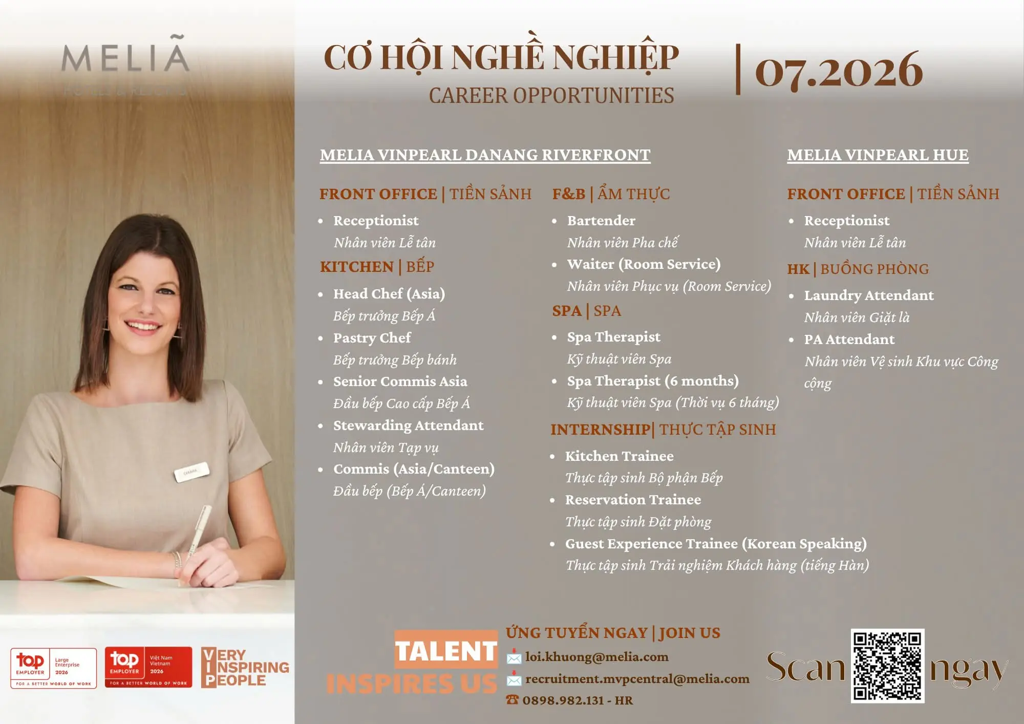 Various Position Melia Vietnam