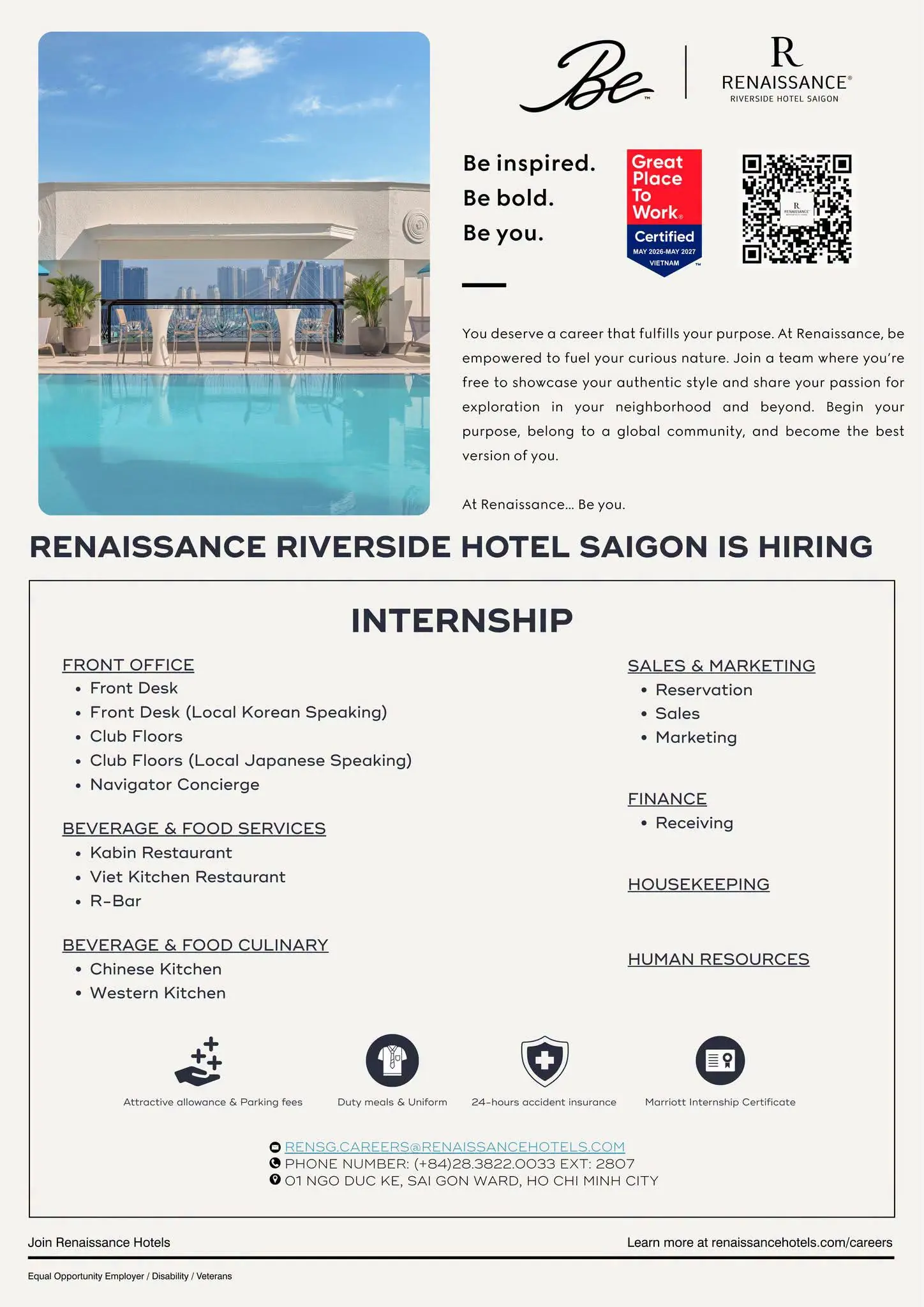 Internship Renaissance Saigon