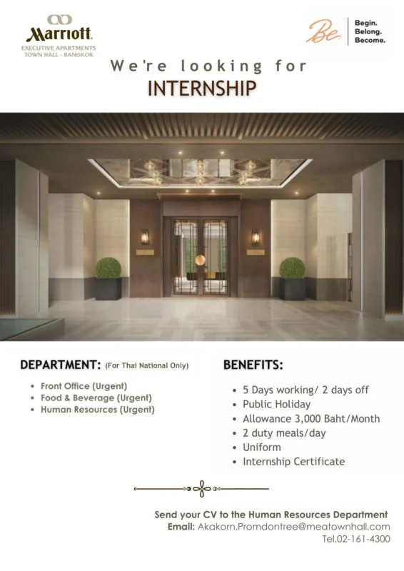 Internship Marriott Bkk