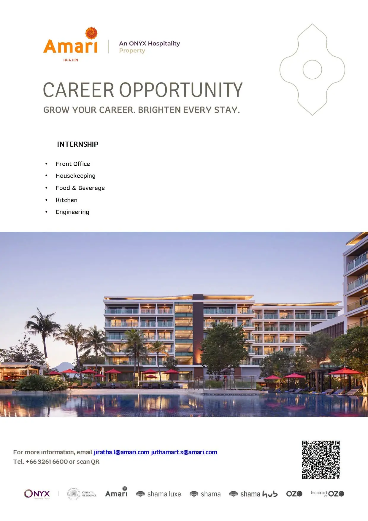Internship  Amari Hua Hin