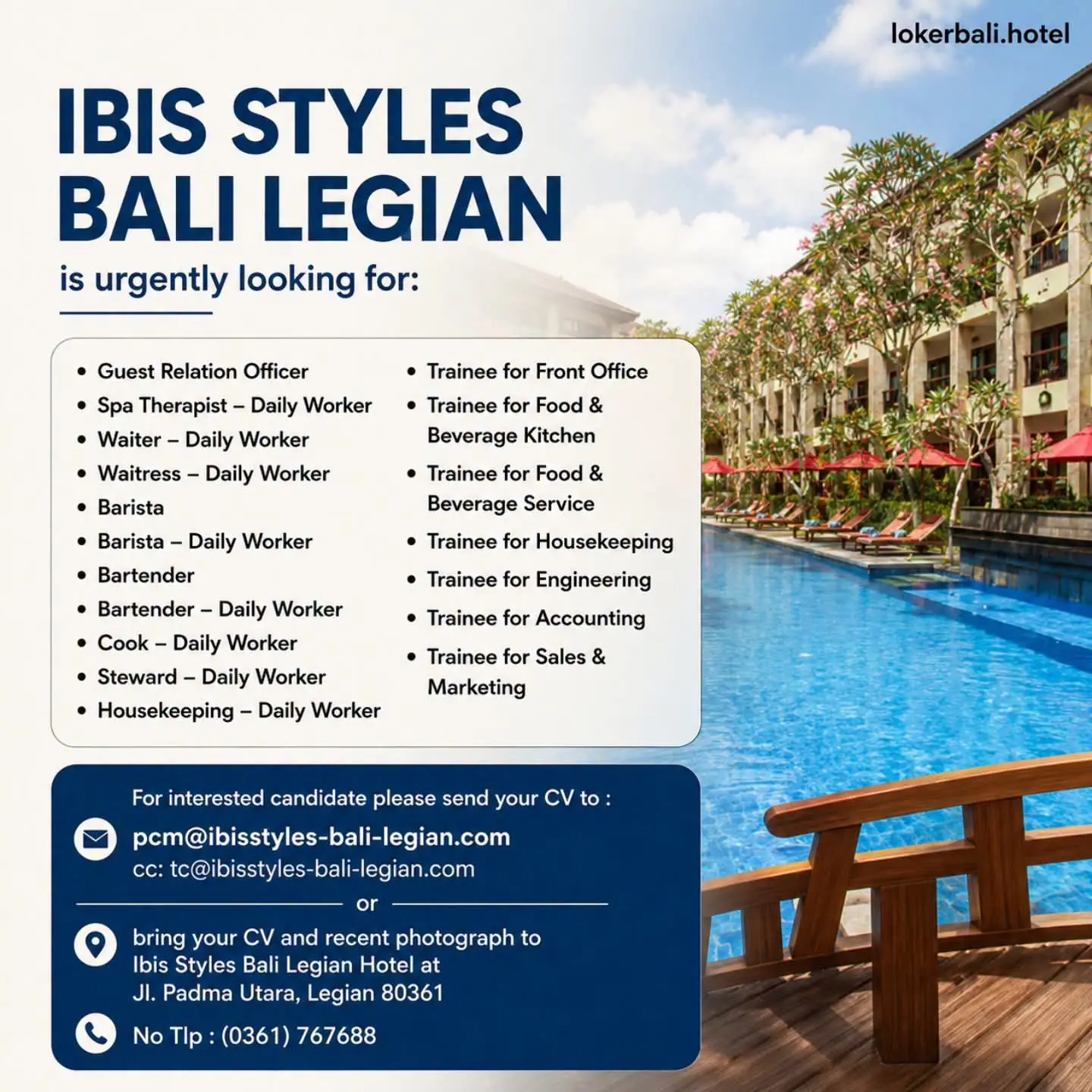 Various Position Ibis Bali